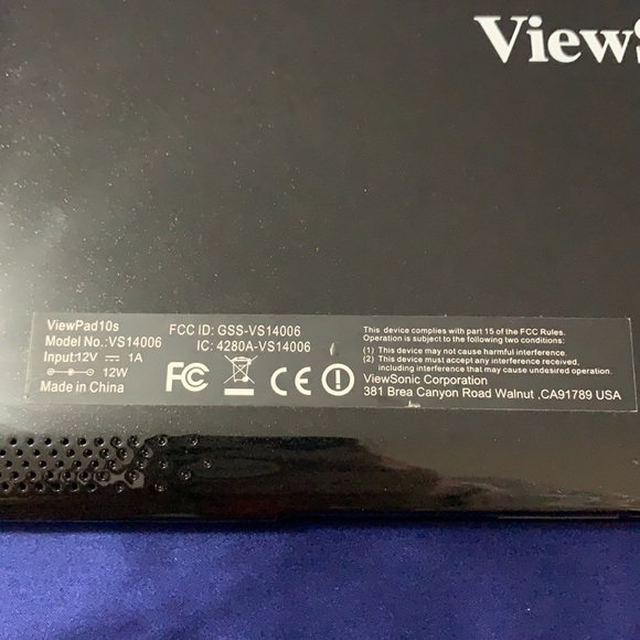 ViewSonic view pad 10 S android - Picture 2 of 6